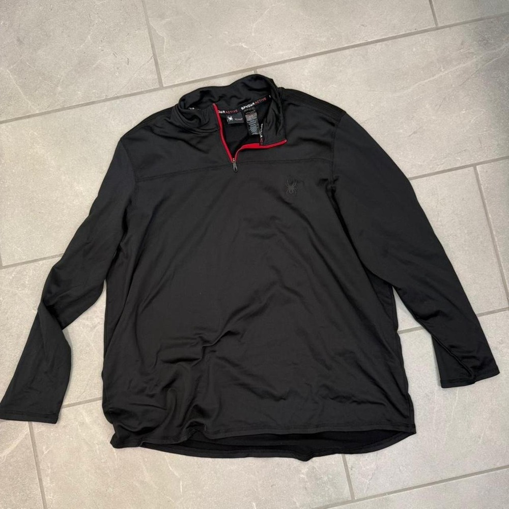 Spyder black Therma-Fit quarter zip Size XL
